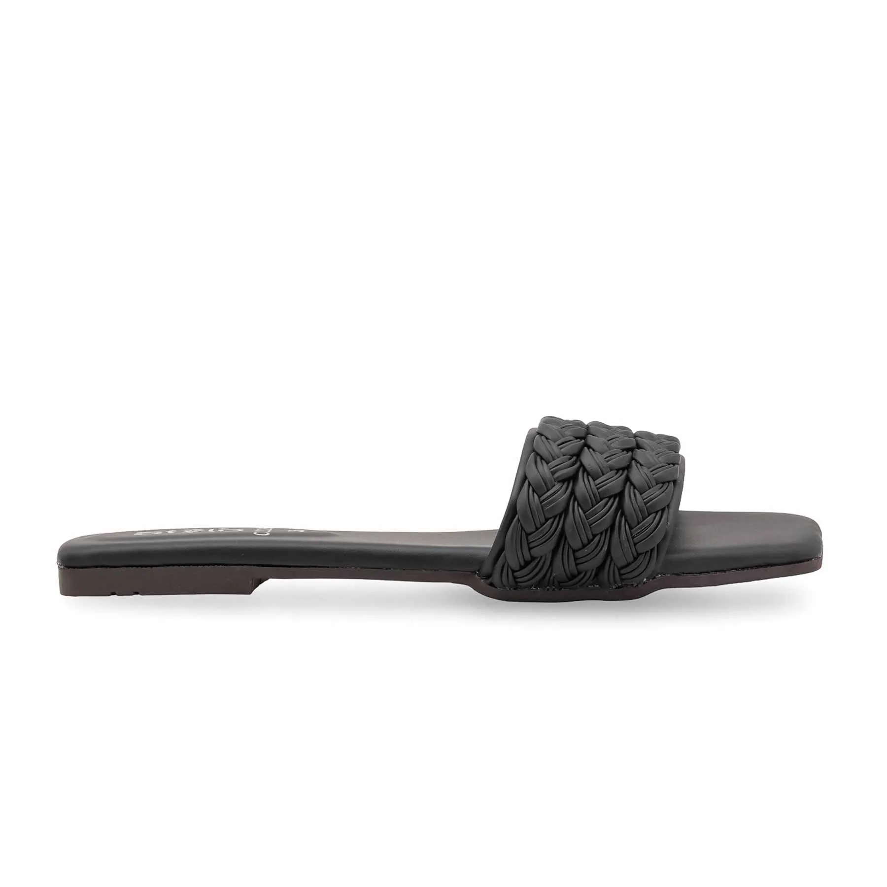 Black Casual Slipper For Ladies CL2226 Deadlift Slippers