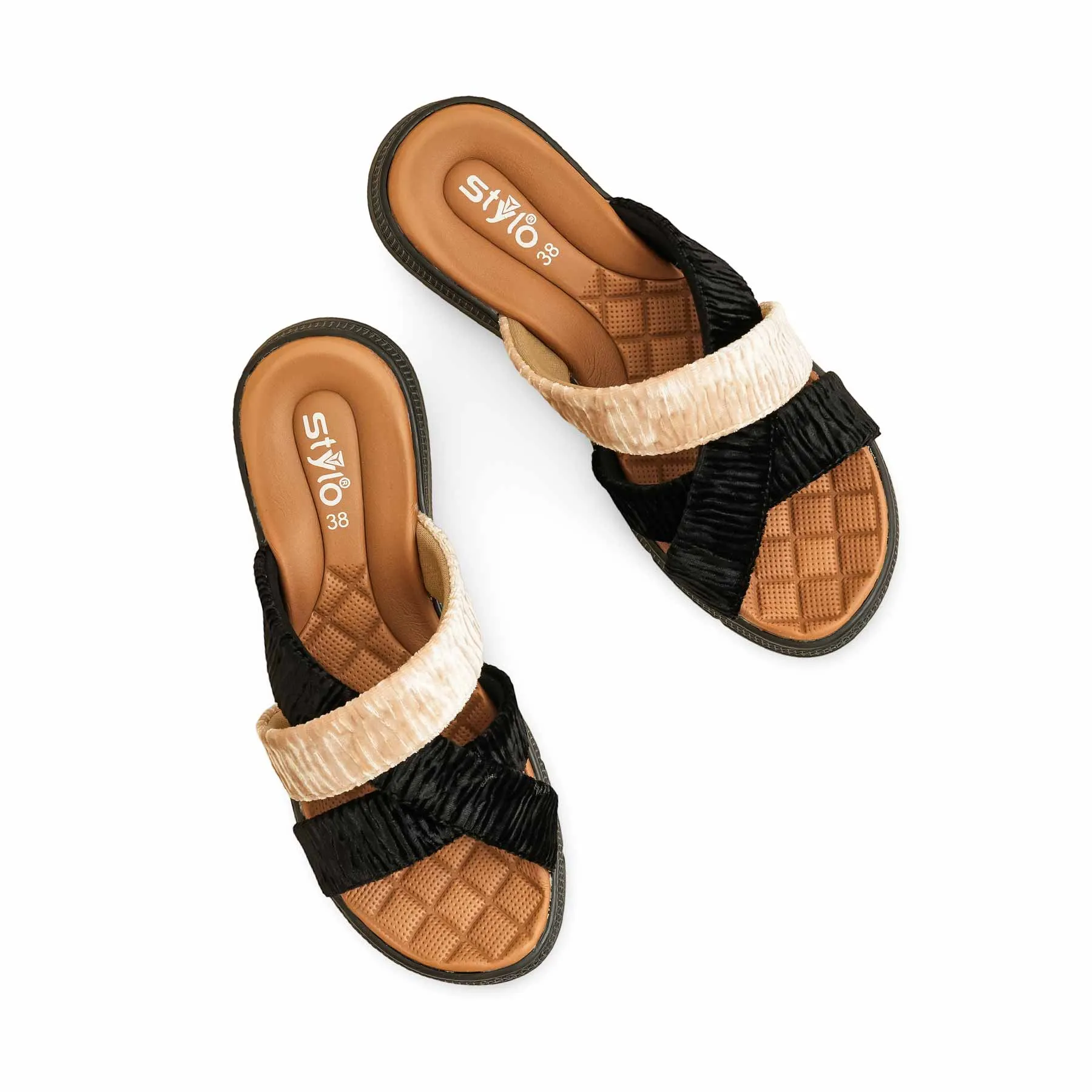Black Formal Slipper PU0567 Robe With Slippers