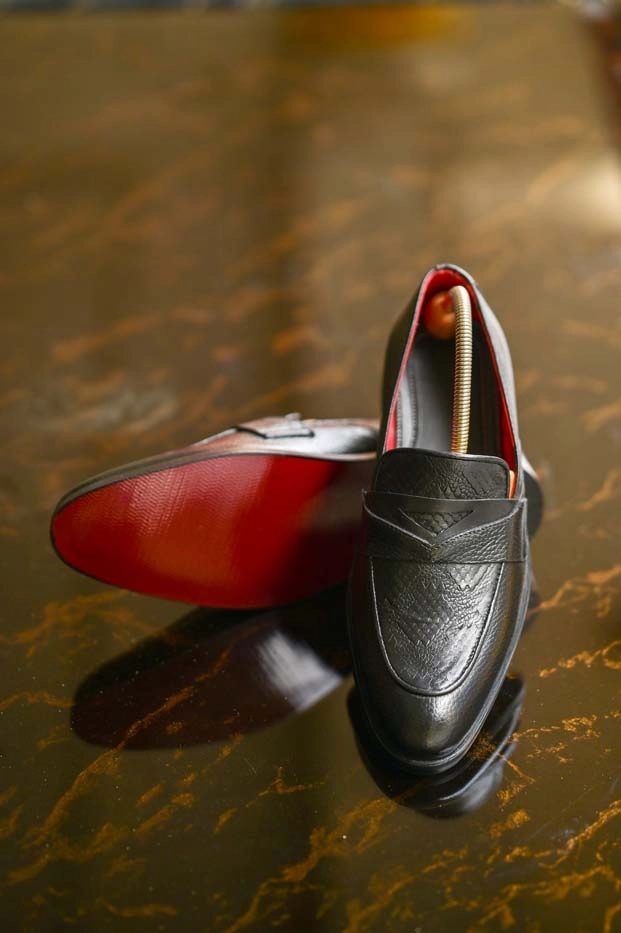 Black Cow Leather Shoes-Sku 338 Asics Shoes Soccer