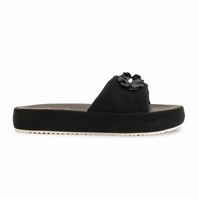 Black Formal Slipper For Ladies PU0453 Imperial Slippers