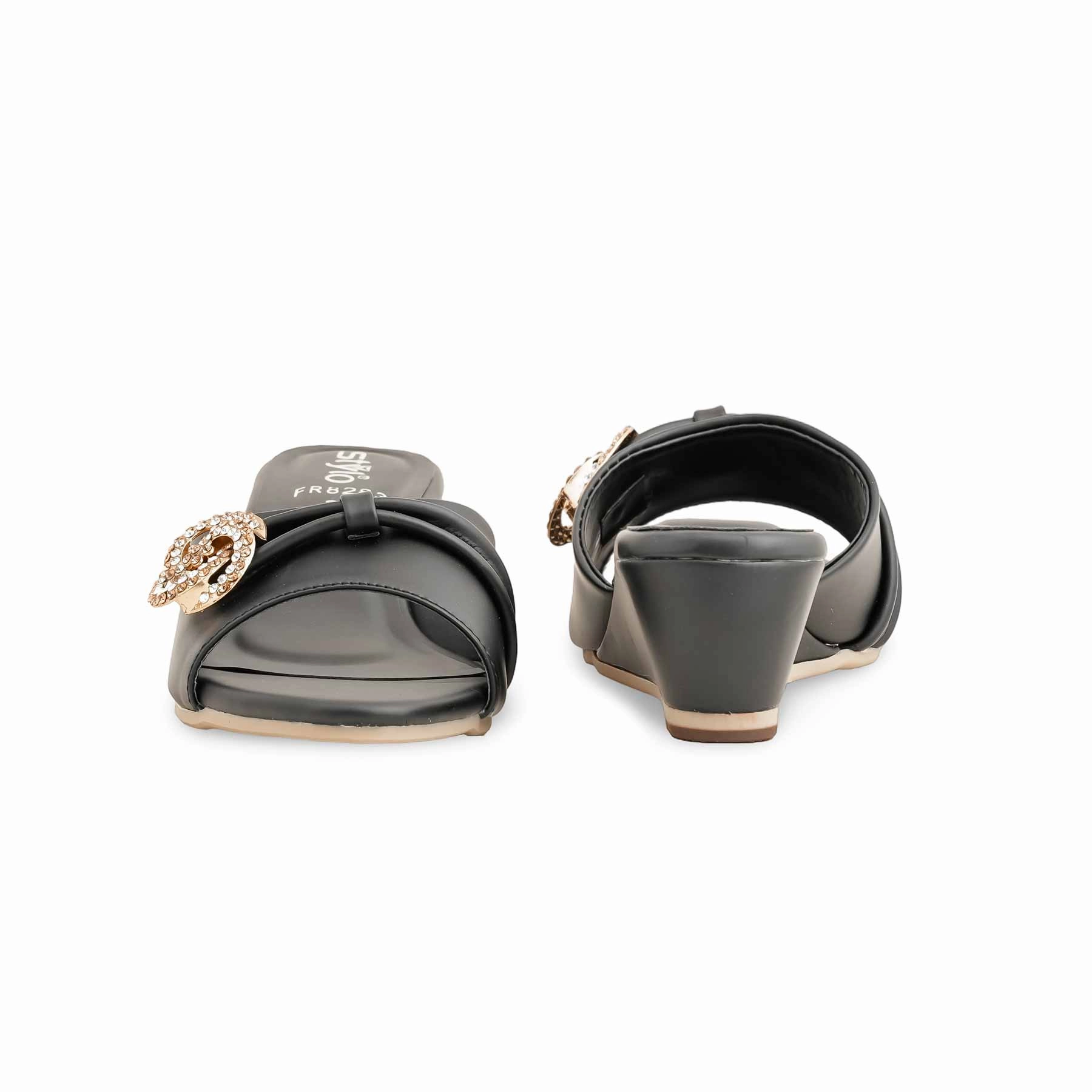 Black Formal Women Slipper FR8283 Nordic Slippers