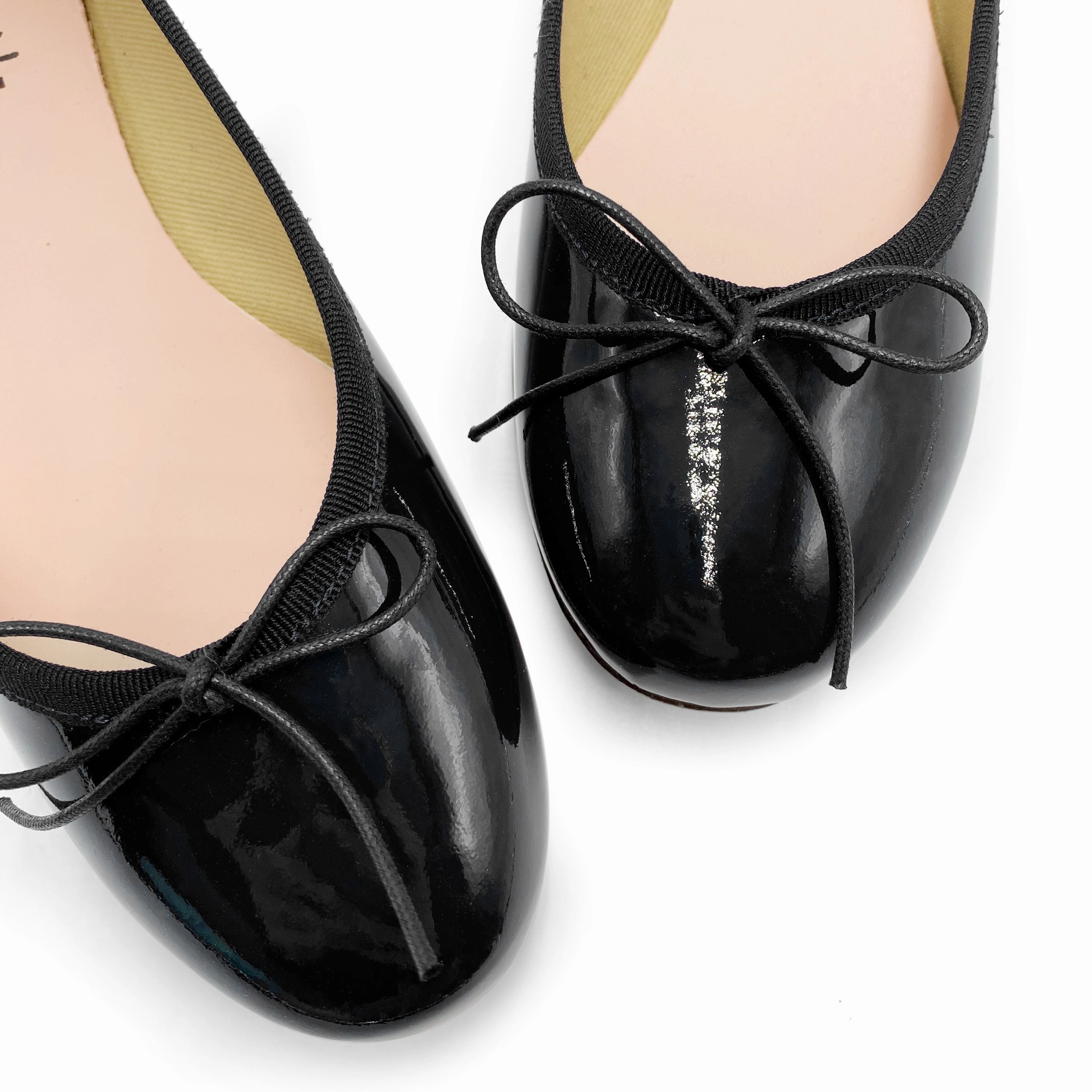 Loafer Dress Shoes Black patent leather ballet flats