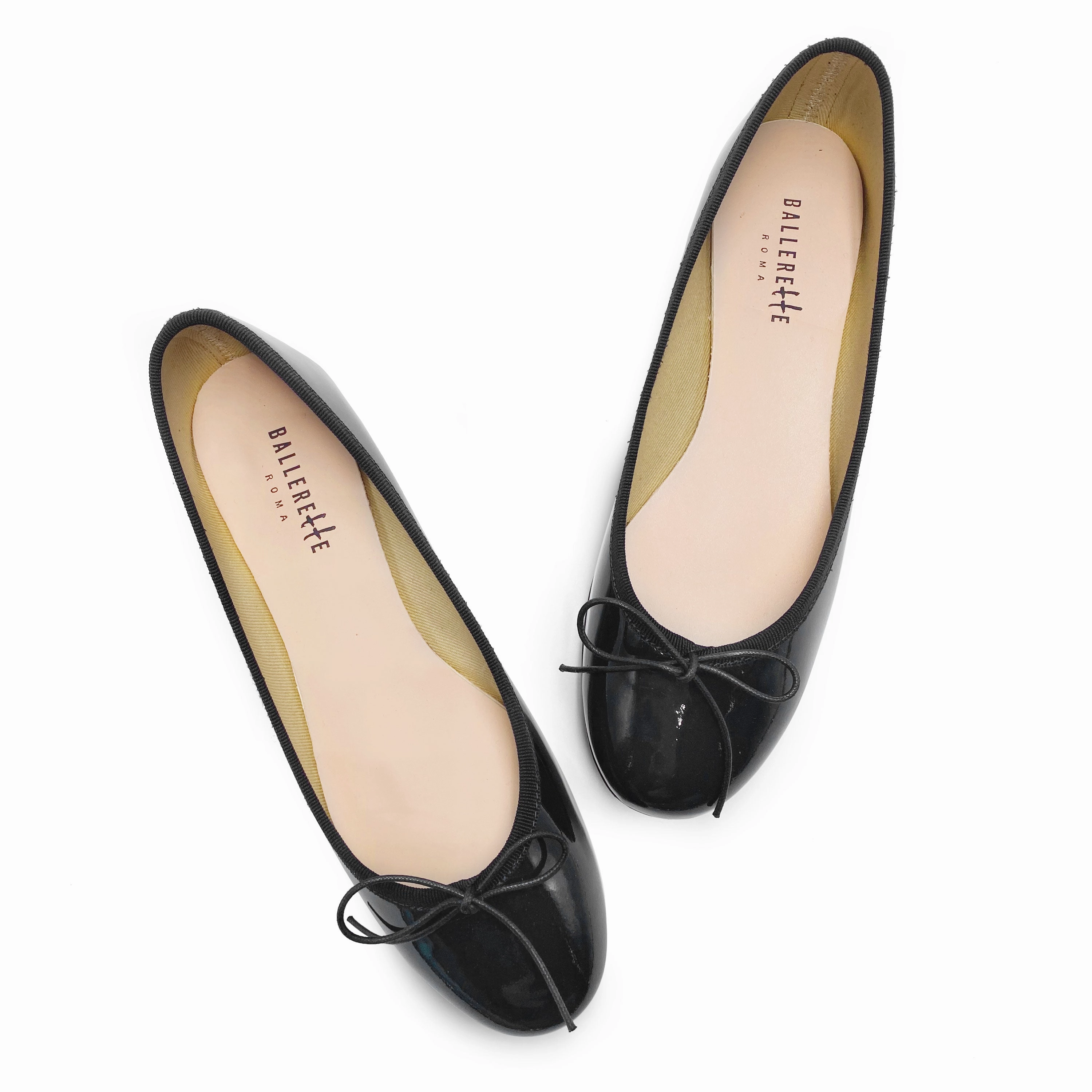 Black patent leather ballet flats Xero Dress Shoes