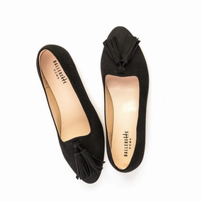 Black suede moccasins with tassels Best Shoes To Wear With Sweater Dress