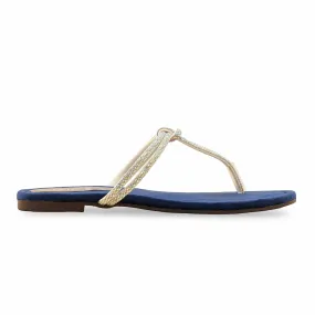 Cow House Slippers Blue Casual Chappal CL2076