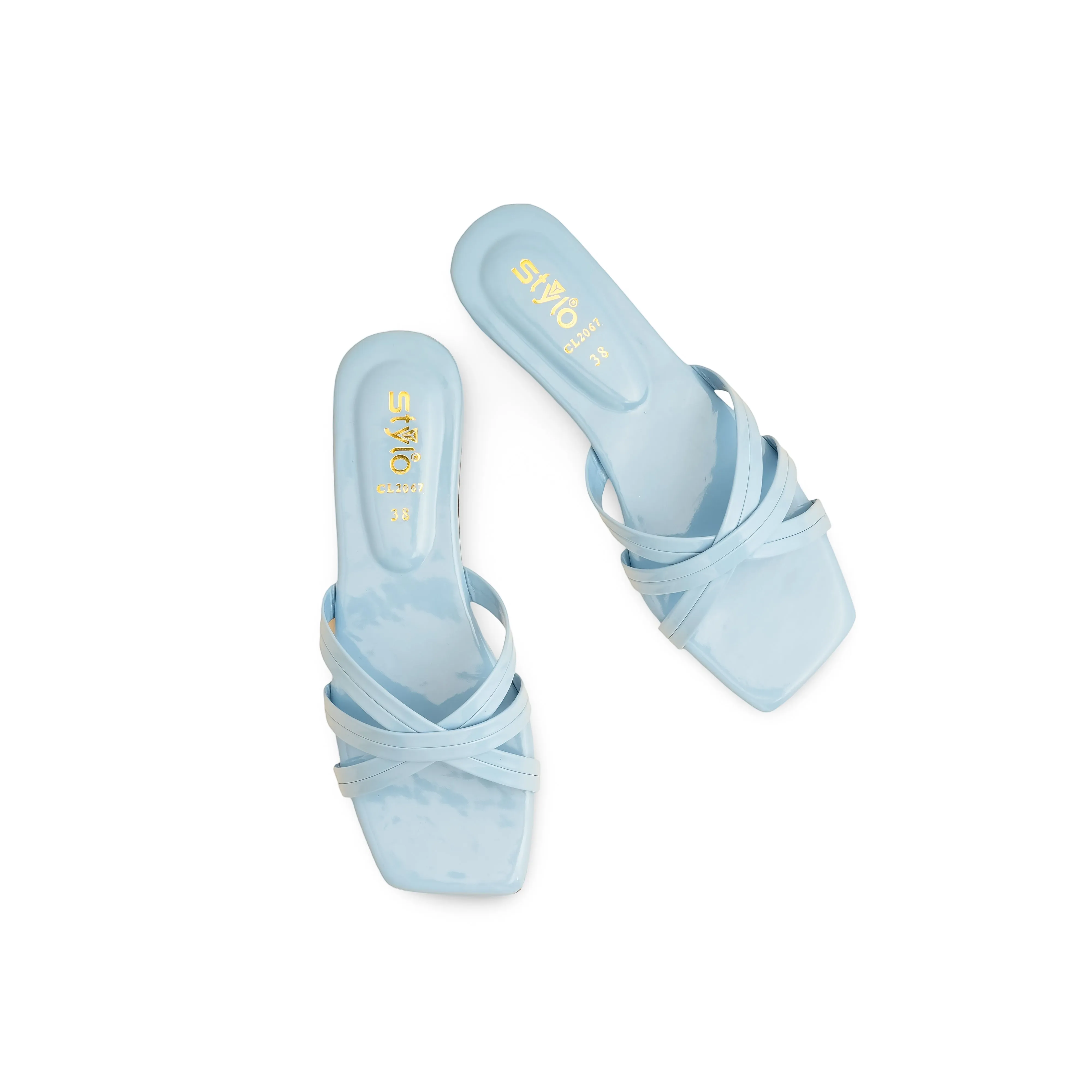 Blue Casual Slipper CL2067 Big Toe Slides