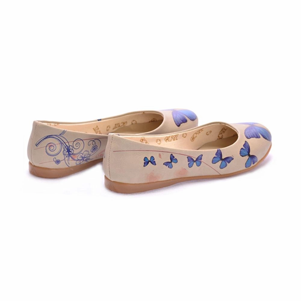 Blue Butterfly Ballerinas Shoes 1000 Street Run