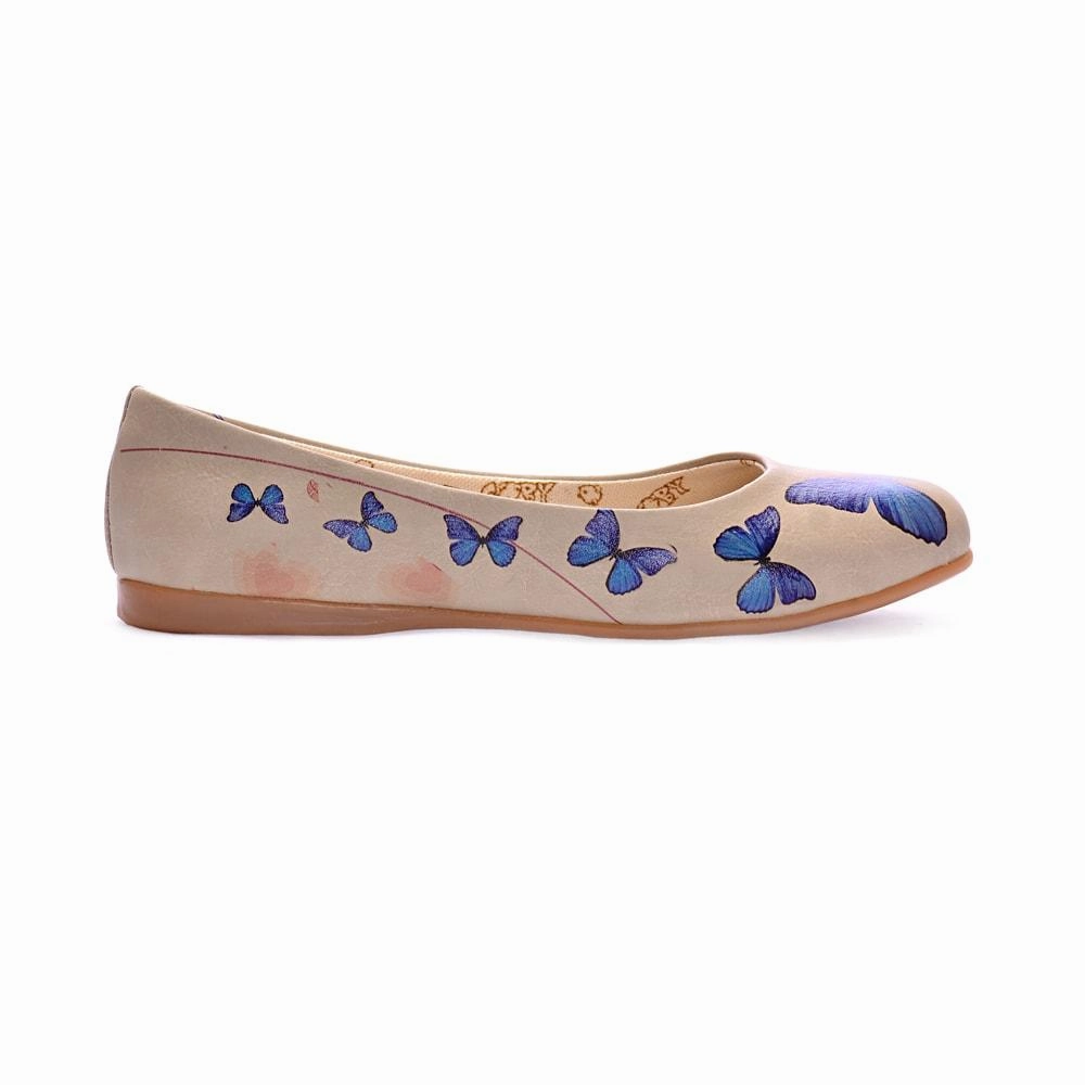Blue Butterfly Ballerinas Shoes 1000 Spring Jump