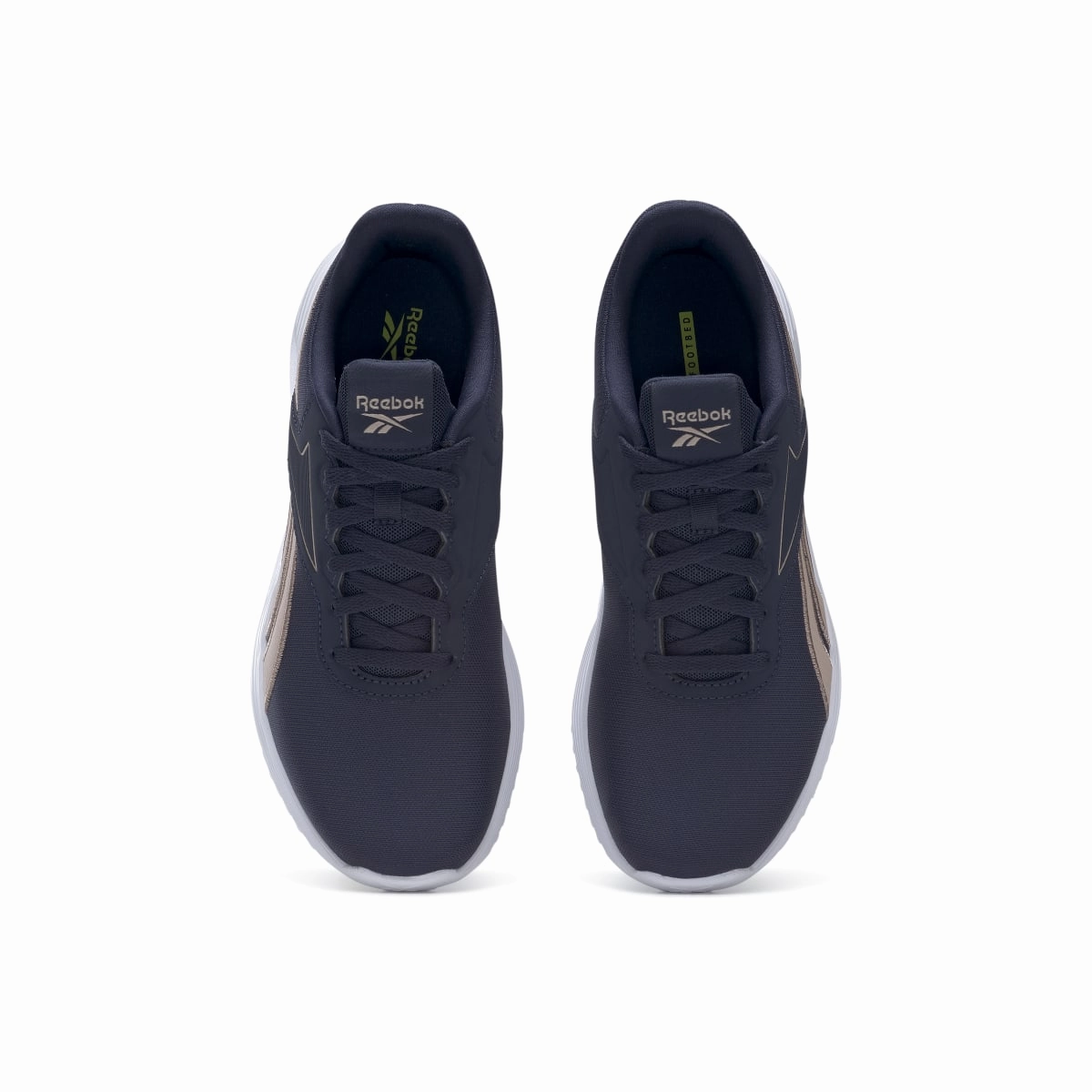 Everyday Flex Sleek Style REEBOK H00891 LITE 3.0 WMN'S (Medium) Navy/Rose Gold/White Textile Running Shoes