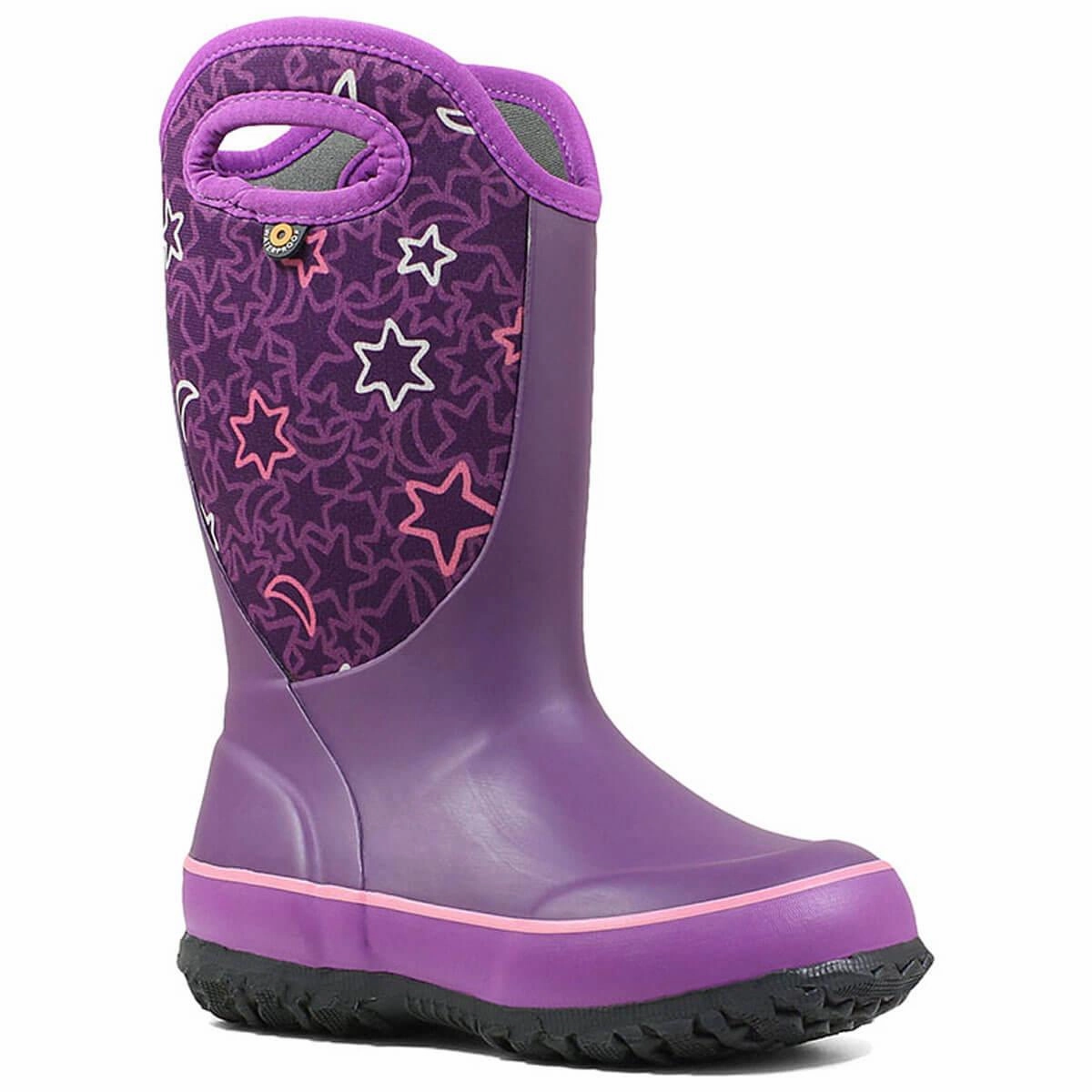 Muck Boots Insulated Bogs Kids' Rain Insulated Boots - Slushie Night, Purple Multi | 72482-540