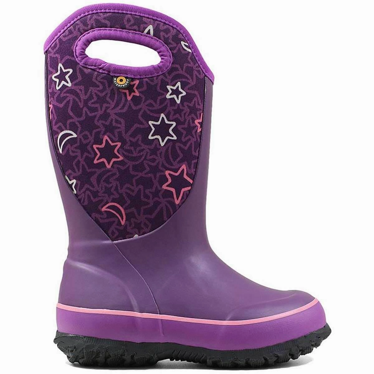 Steve Madden Chunky Boots Bogs Kids' Rain Insulated Boots - Slushie Night, Purple Multi | 72482-540