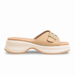 Khaki Formal Slipper For Women PU0377 Max Air Slides