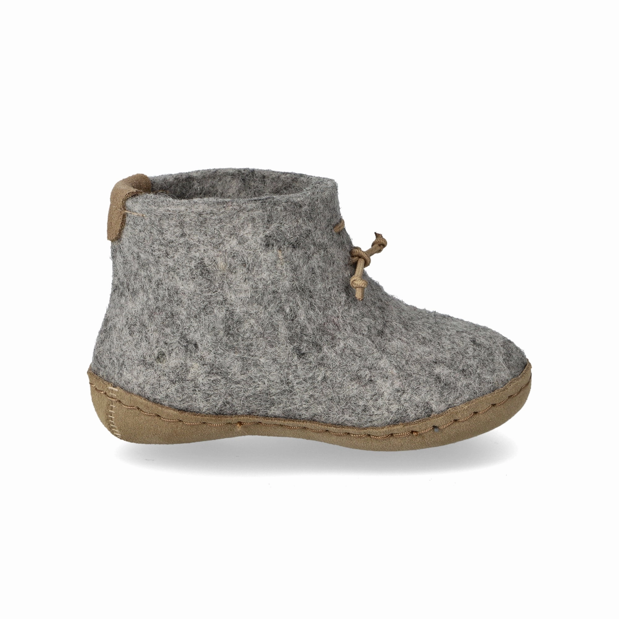 glerups Boot kids Boot with leather sole Grey