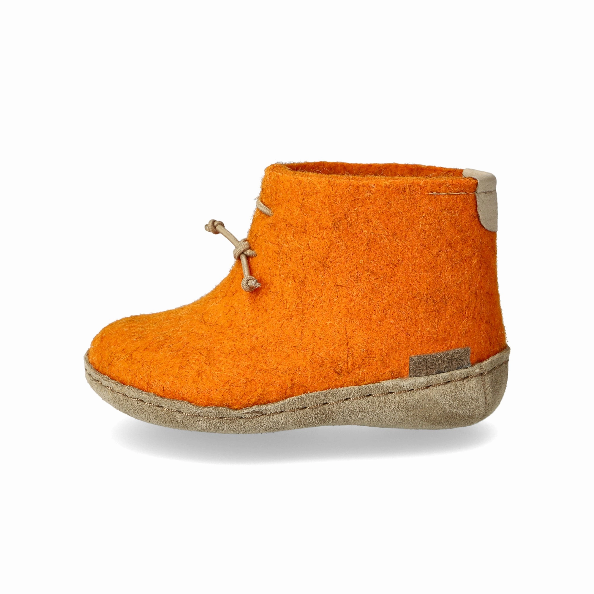 glerups Boot kids Boot with leather sole Orange