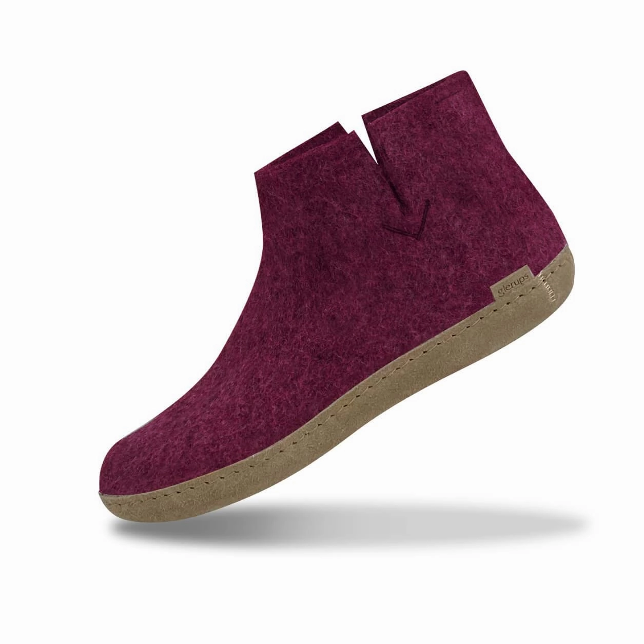 glerups Boot with leather sole Boot with leather sole Cranberry