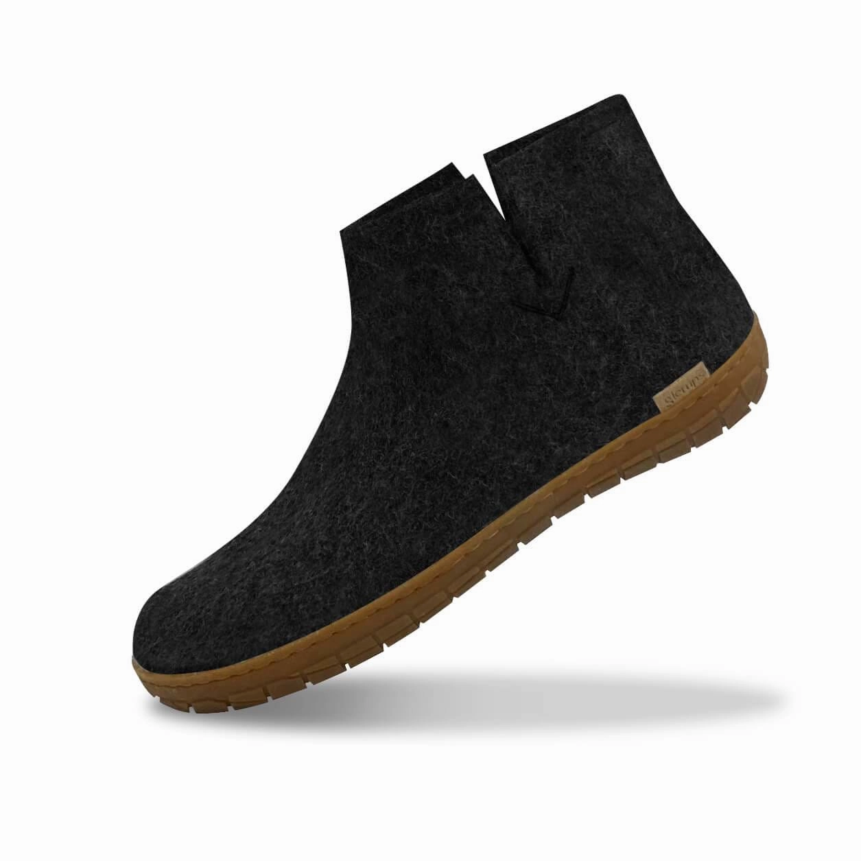 Boot with natural rubber sole - honey - Charcoal Flexible Comfort