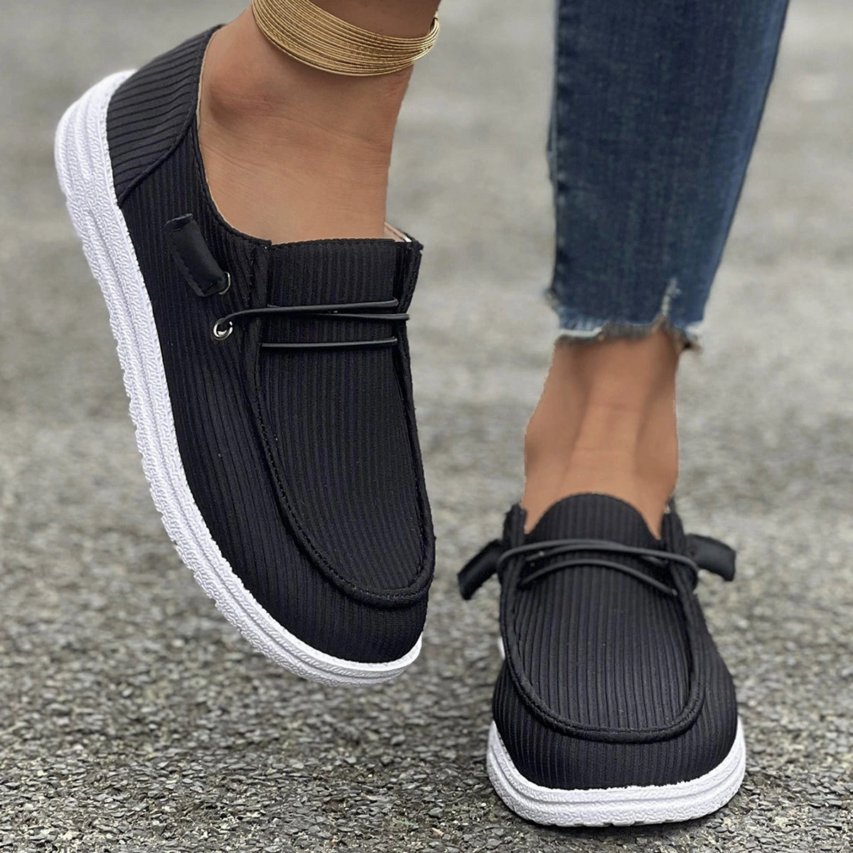 Bootara Large size casual shoes spring and autumn new flat-soled low-top loafers for women Loro Piana Charms Loafers