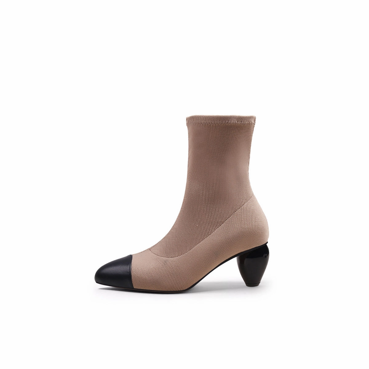 Discount Work Boots Sock Boots with Spiral Heels