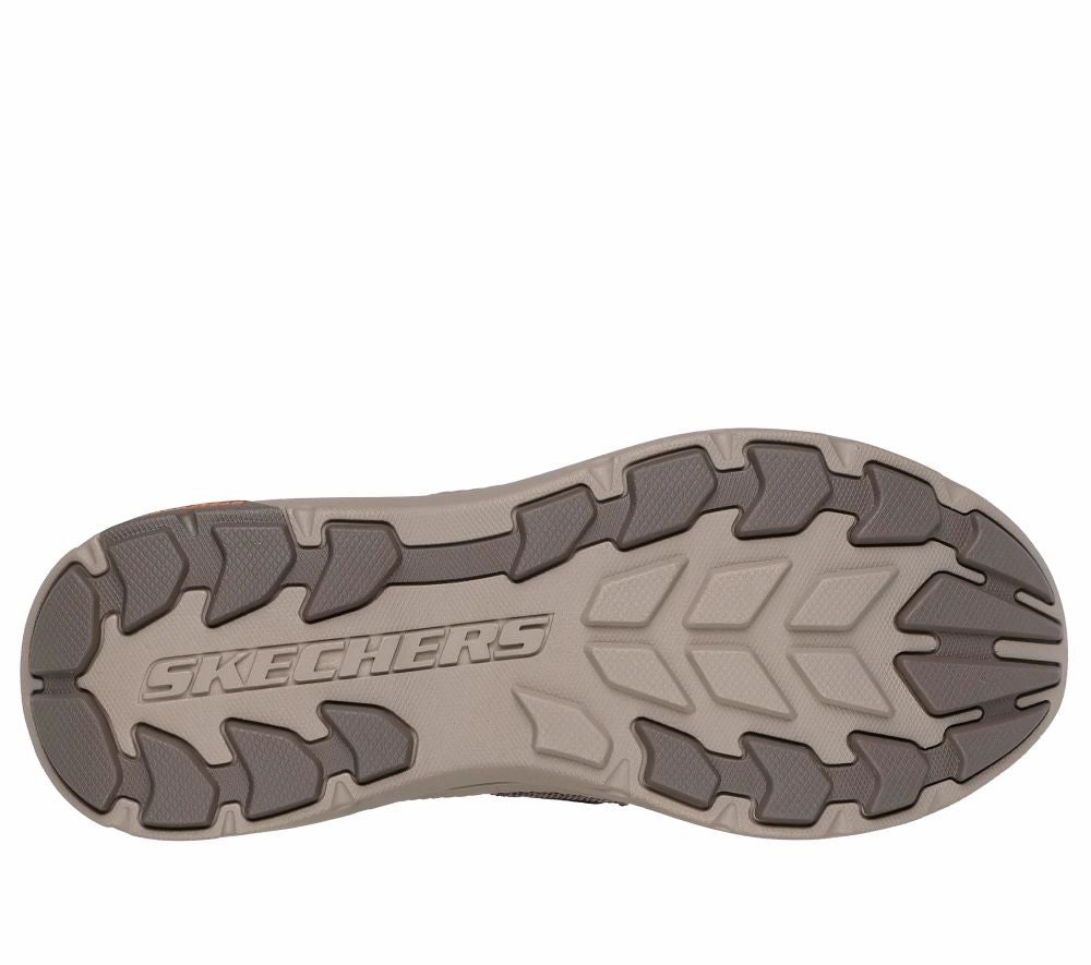 'Skechers' Men's Pollard Wilfred - Taupe (Wide) Brown Fur Heel Boots