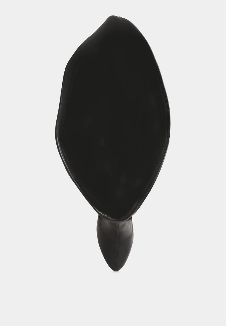 Big Boots Confetti Stretch Pu High Heel Long Boots