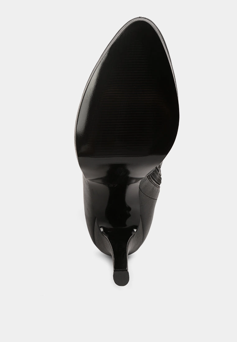 Emu Boots Confetti Stretch Pu High Heel Long Boots