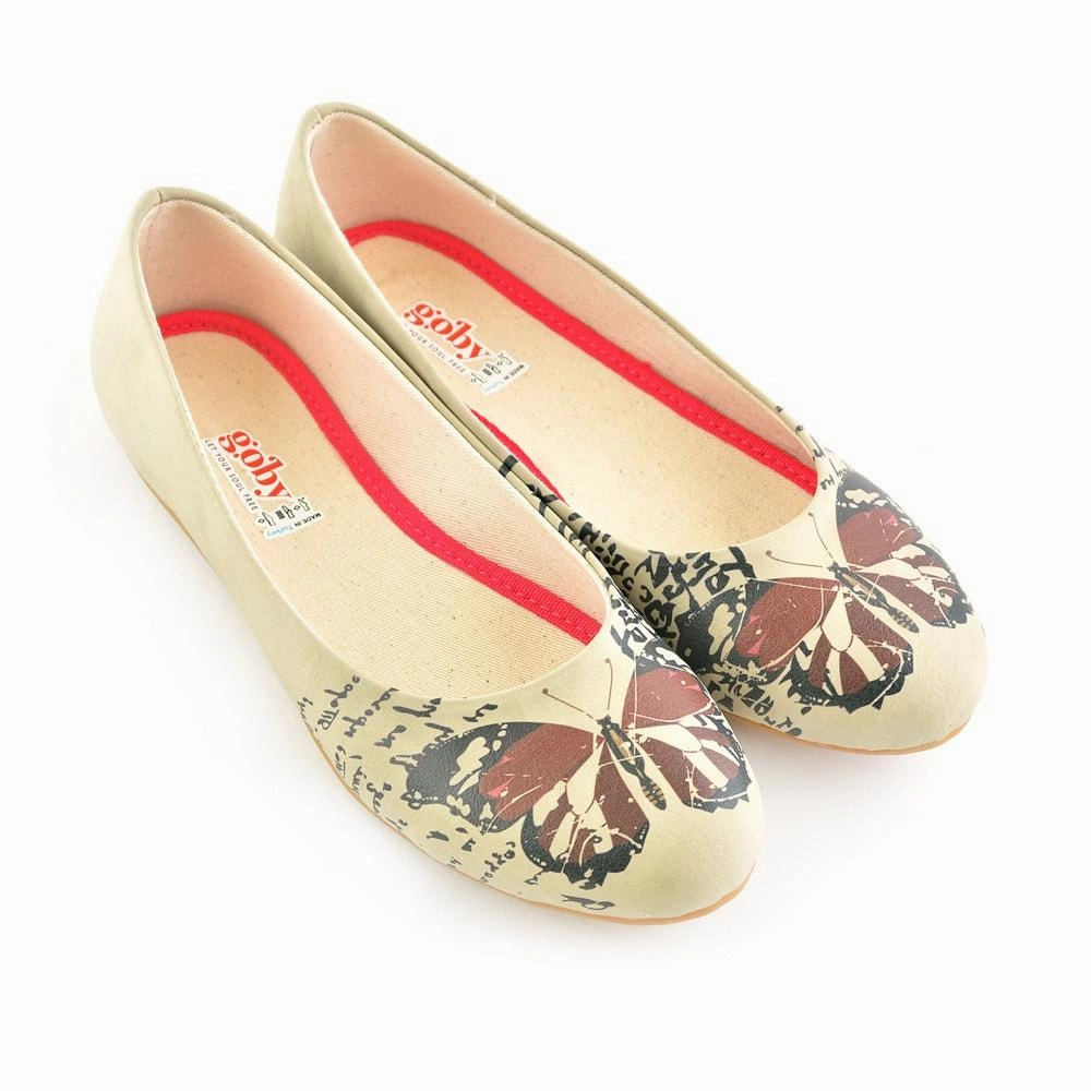 Bordeaux Butterfly Ballerinas Shoes 1060 Digital Run