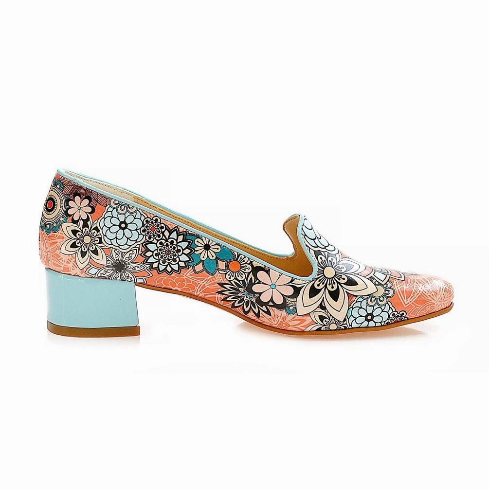 Runway Glow Sport Edge Pattern Career Heel Shoes BYZ214