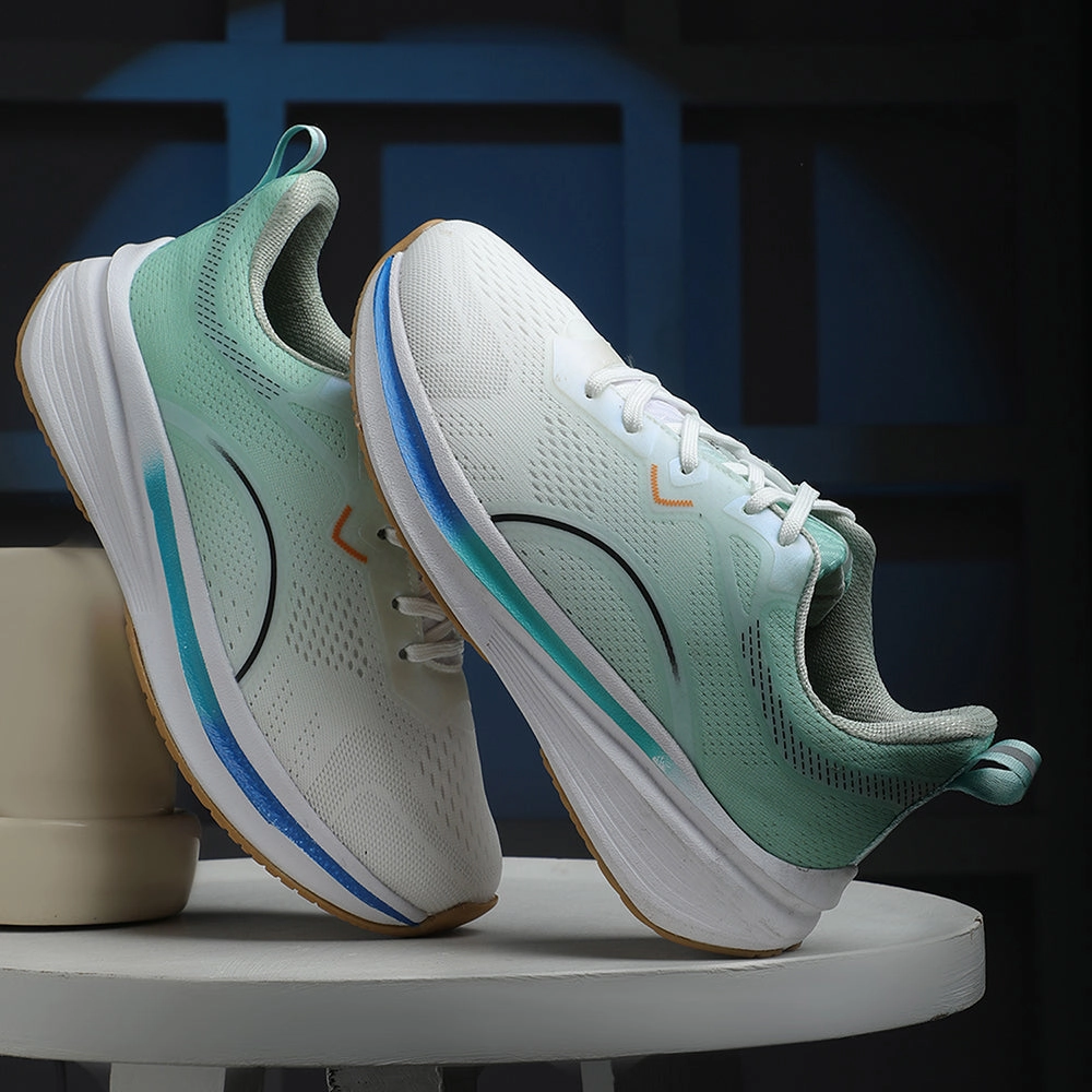 Flexagon 3 Training Shoes Leap7x Sea Green Sports Lacing Running Shoes For Men PACIFIC-1E By Liberty