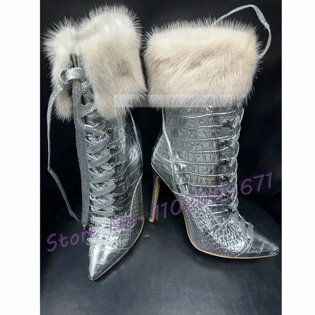 ALMUDENA Ankle Boots Mickey Mouse Boots Army