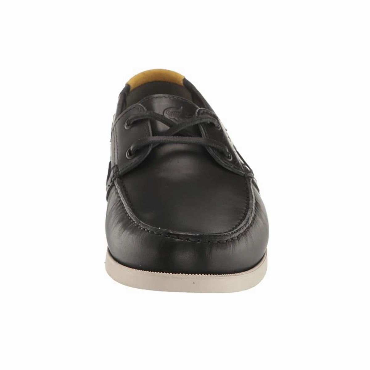 LACOSTE 7-45CMA0007454 CASPIAN 123 MN'S (Medium) Black/Off White Leather Lifestyle Shoes Evening Step