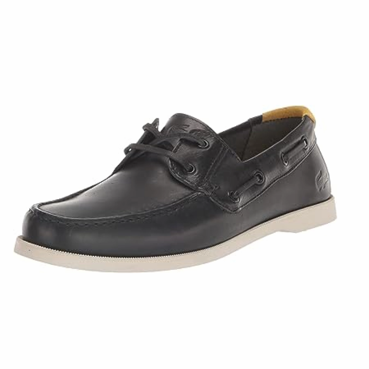 Breathable Shoes LACOSTE 7-45CMA0007454 CASPIAN 123 MN'S (Medium) Black/Off White Leather Lifestyle Shoes