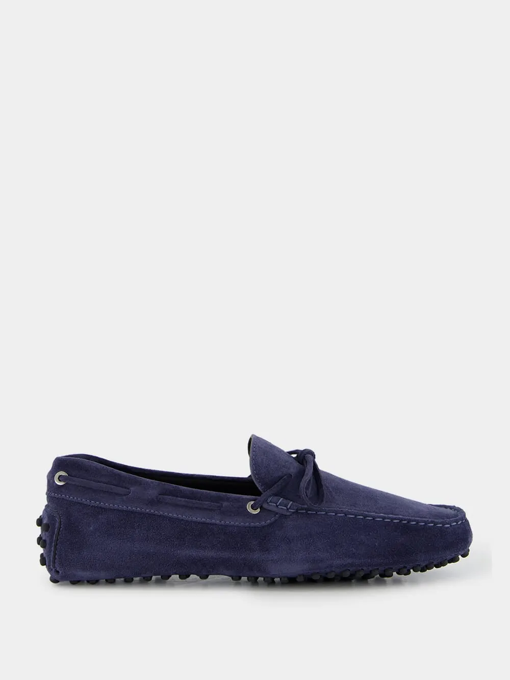 Italian Loafers Sale Steel Blue Suede Driving Shoes