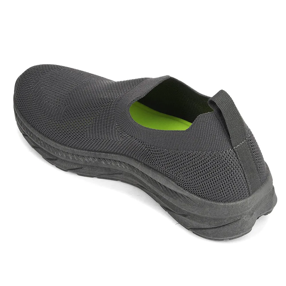 Force 10 Dark Grey Sports Non Lacing Walking Shoes For Men MATCHER-7E By Liberty Fuse 3.0 Training Shoes