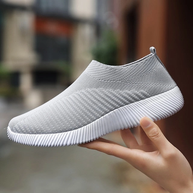 Slip on Sneakers for Women Fashion Loafers Perforated Flats Sports Cushioned Insole Comfortable Walking Casual Shoes Arch Support Loafers