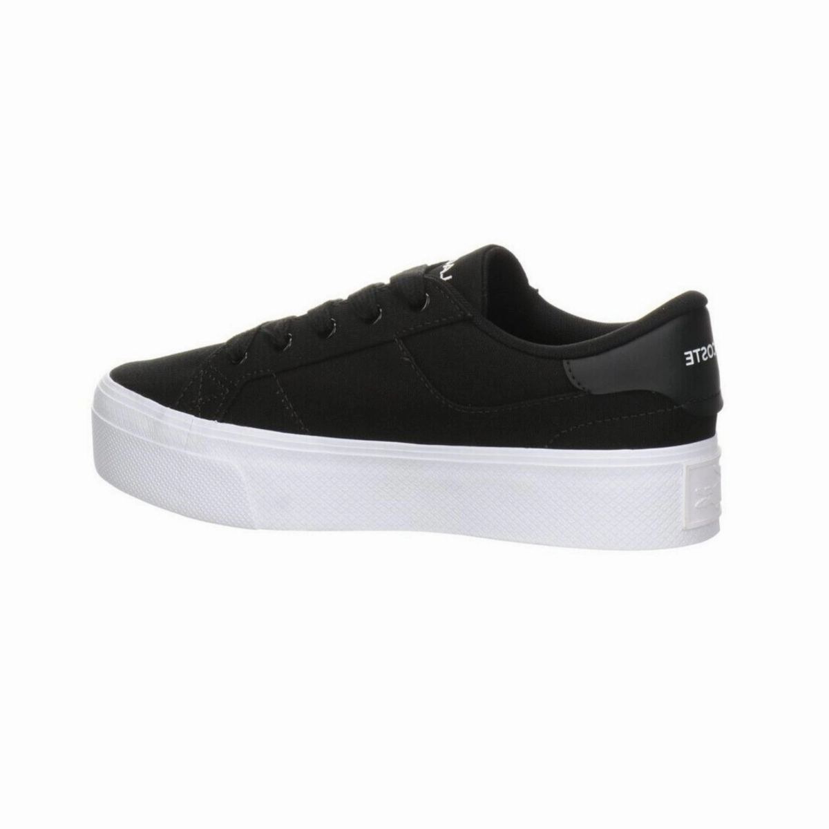 Smart Casual LACOSTE 7-45CFA0012312 ZIANE PLATFORM WMN'S (Medium) Black/White Leather & Synthetic Lifestyle Shoes