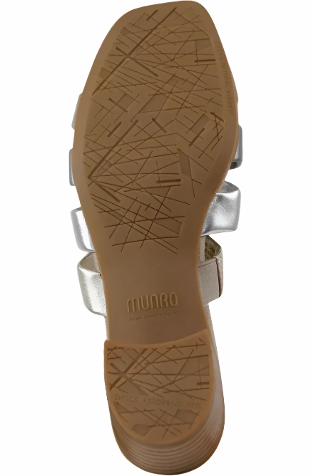 Sandals Huts Over The Water Munro Women's Adrianne Slide-In Sandal - Taupe Metallic