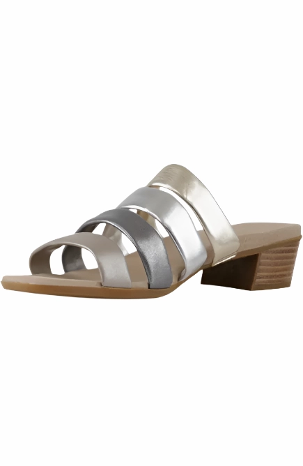 Munro Women's Adrianne Slide-In Sandal - Taupe Metallic Keen Water Sandals