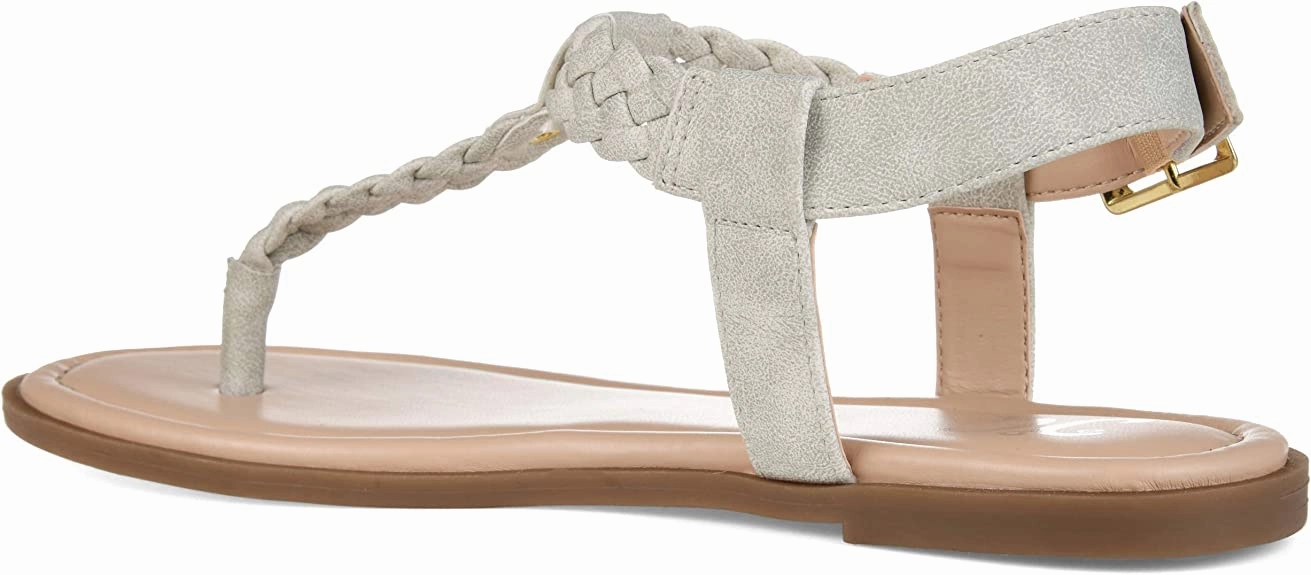 Asics Shoes Pune Brinley Co. Womens Braided T-Strap Sandal  Color Grey Size 7M