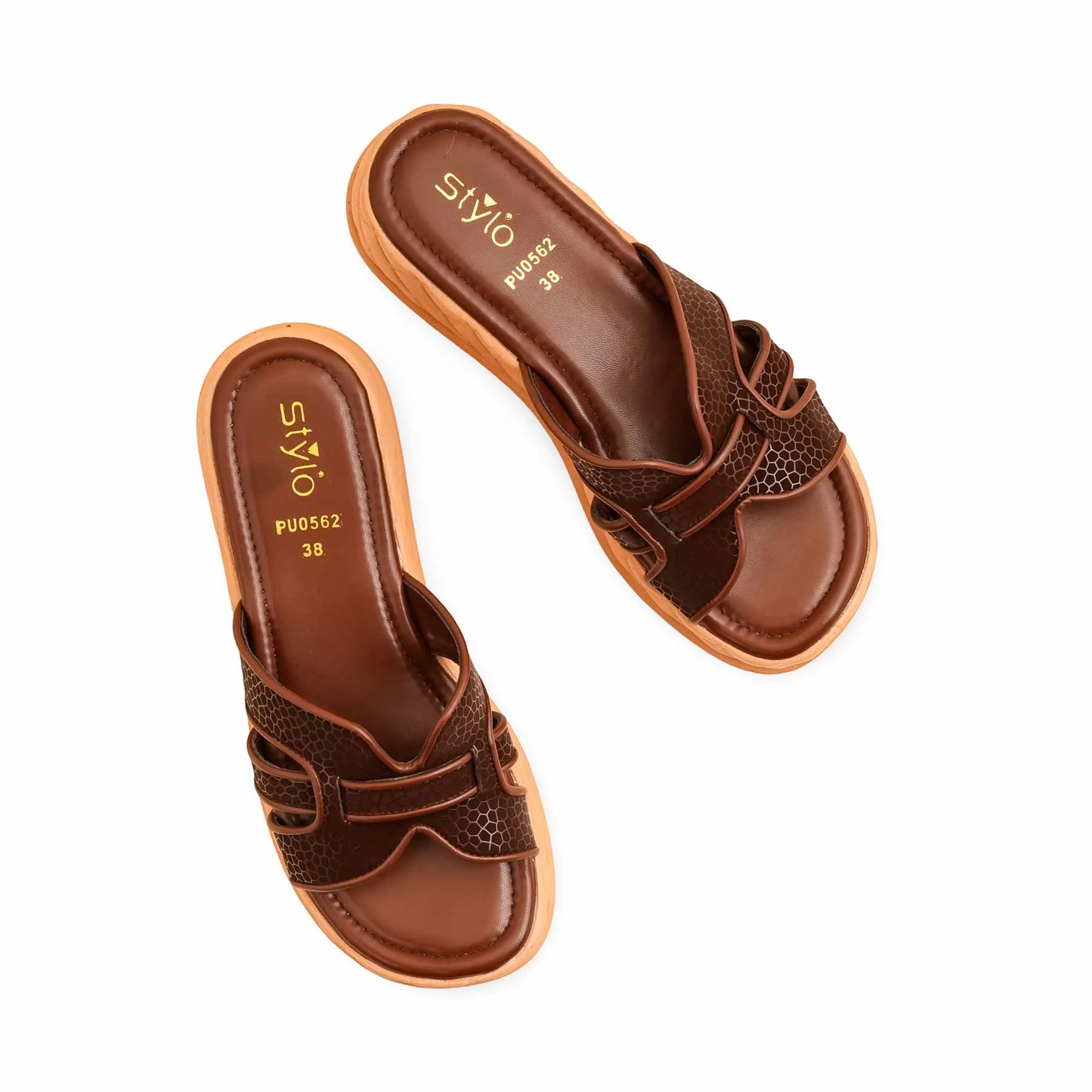 Brown Formal Slipper PU0562 Bath And Body Slippers