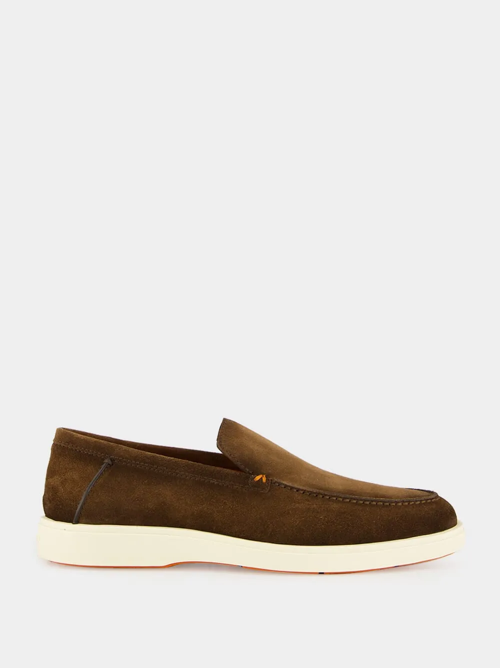 Bass Weejuns Larson Penny Loafers Brown Suede Loafers with Rubber Sole