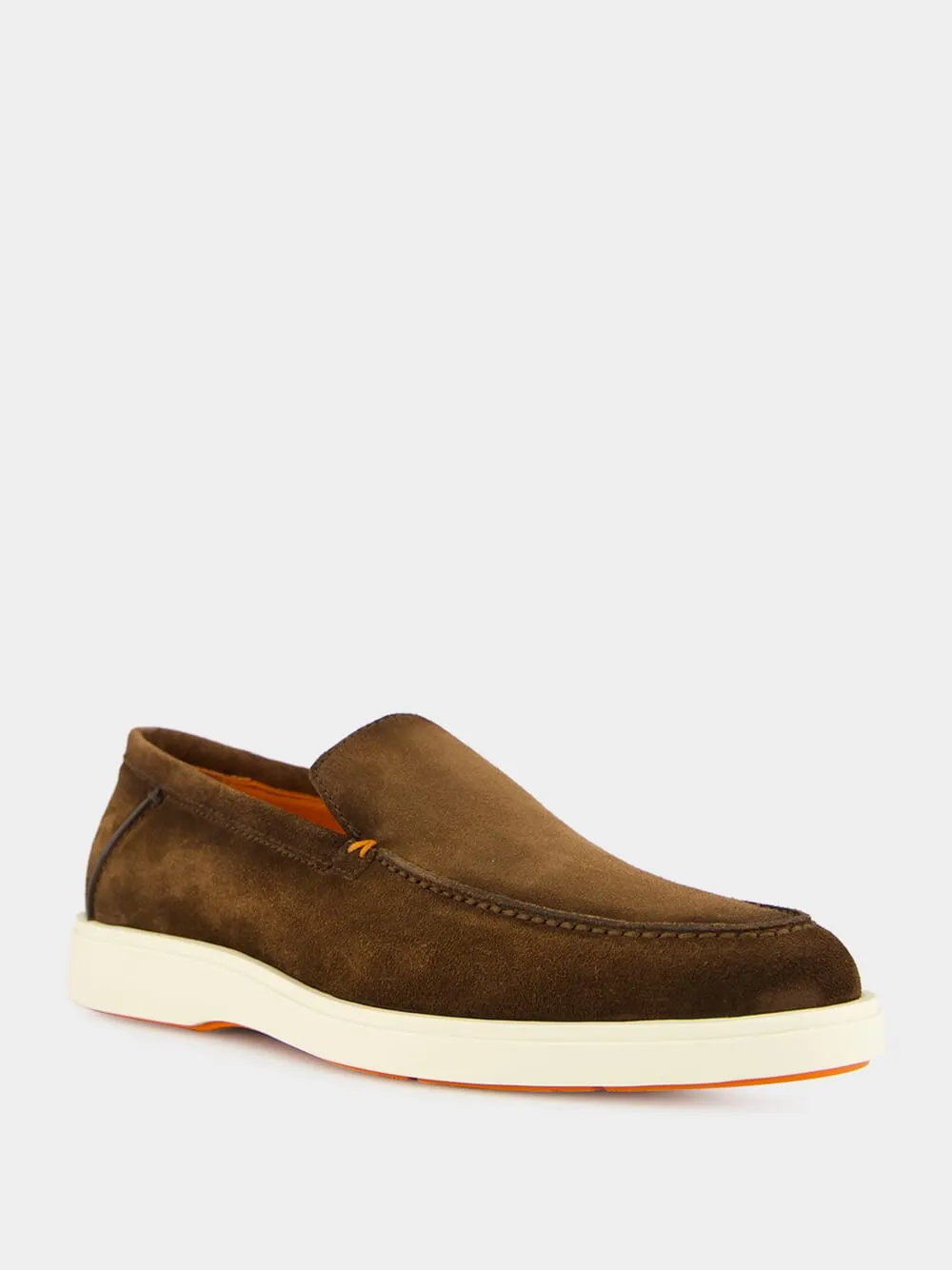 Loafers Amazon Brown Suede Loafers with Rubber Sole