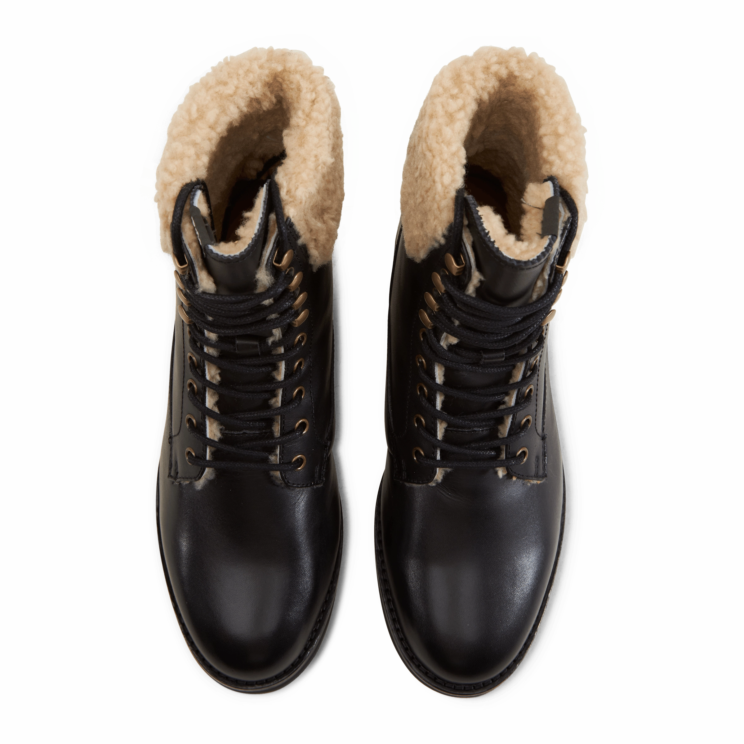 Bryson Leather & Shearling Field Boot Black Adidas By Stella Mccartney Court Shoes