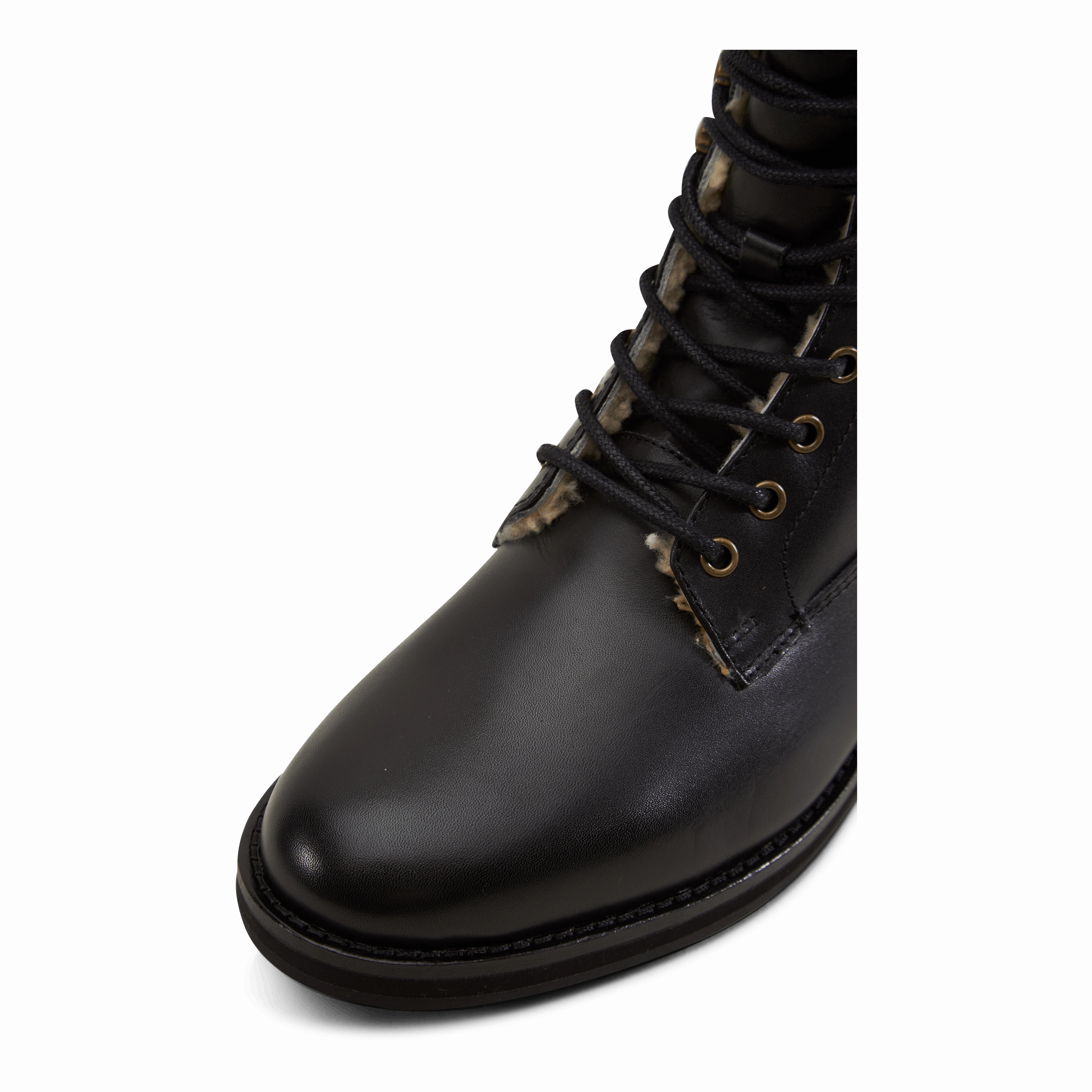 Bryson Leather & Shearling Field Boot Black Yellow Adidas Shoes