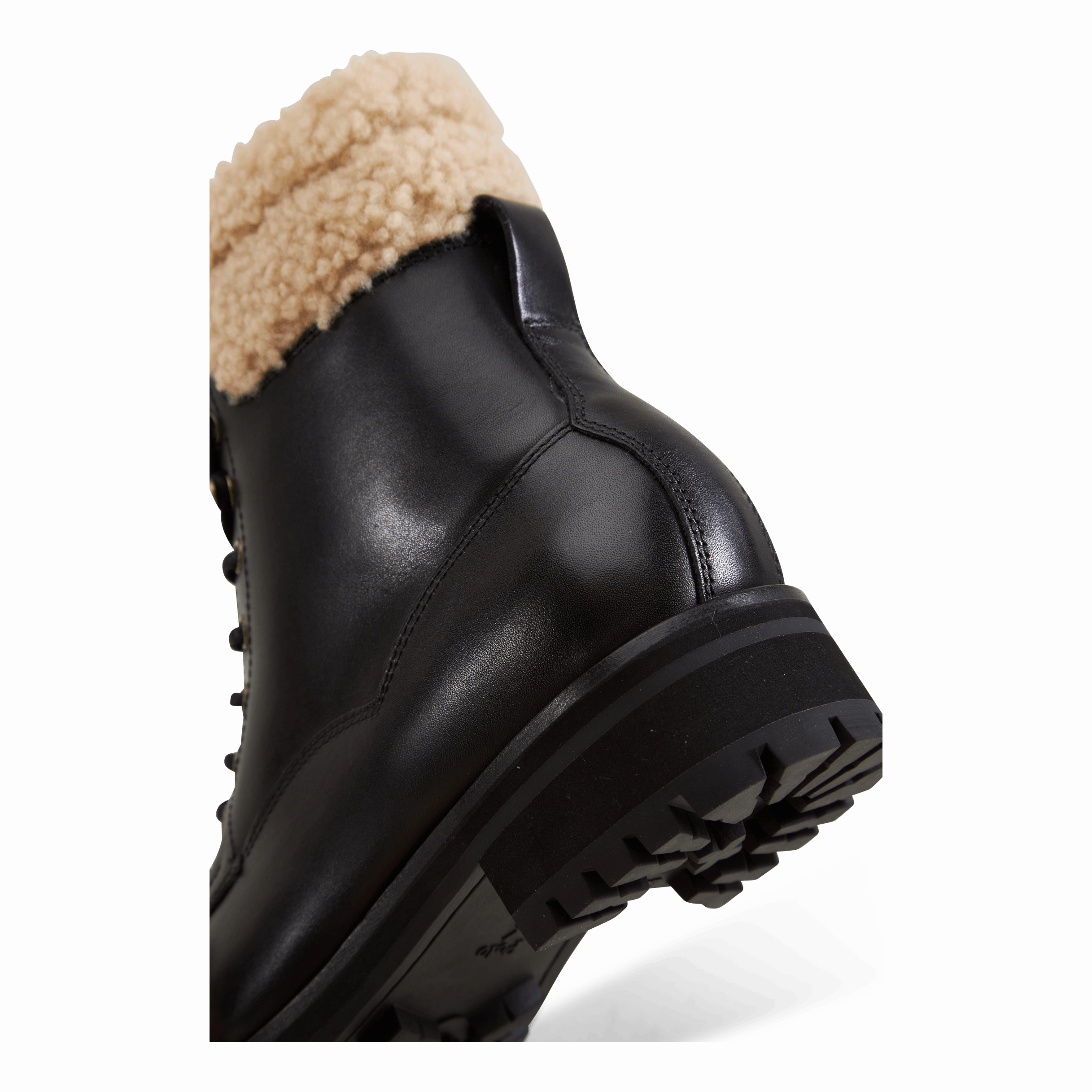 Adidas 90s Basketball Shoes Bryson Leather & Shearling Field Boot Black