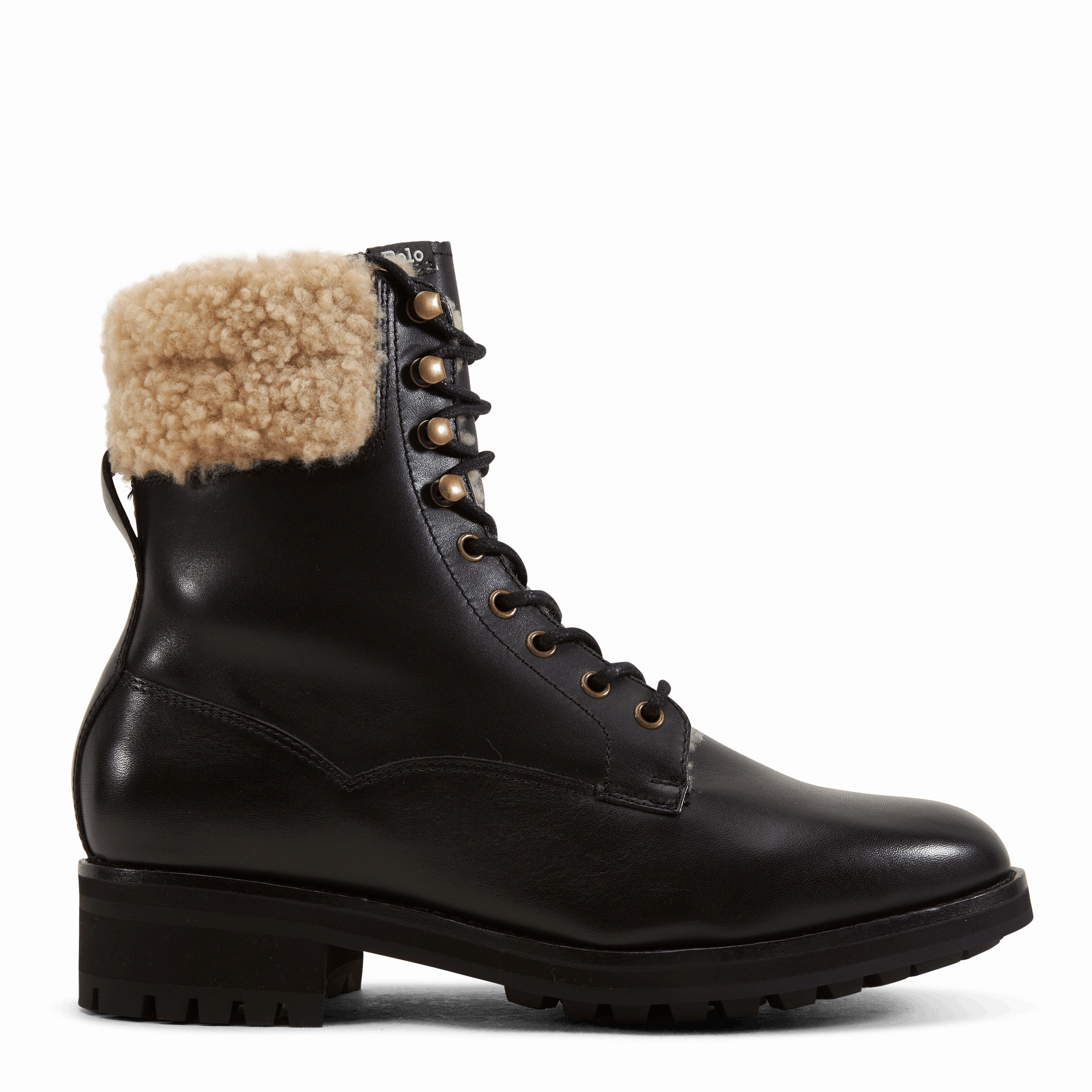 Bryson Leather & Shearling Field Boot Black Adidas Willy Chavarria Shoes