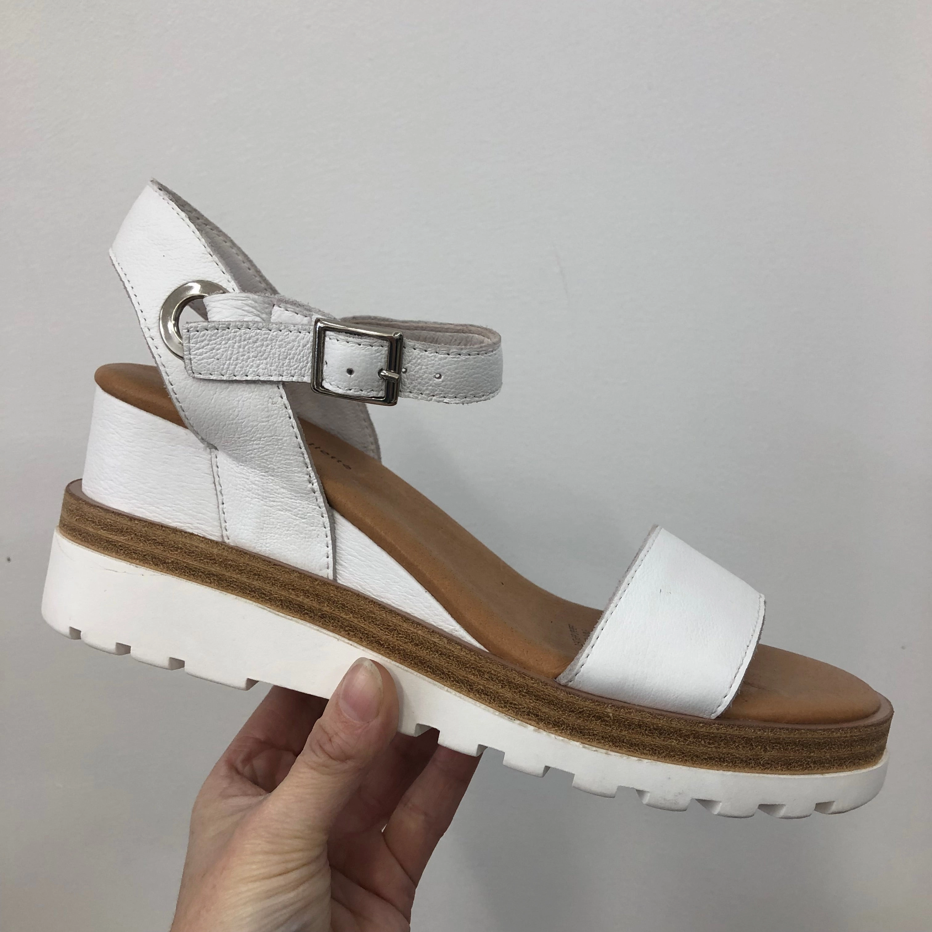 Django & Juliette Boogly ~ Tan ~ Black ~ White ~ Almond ~ All Black ~ Leather Wedge City Guard Timeless Beauty