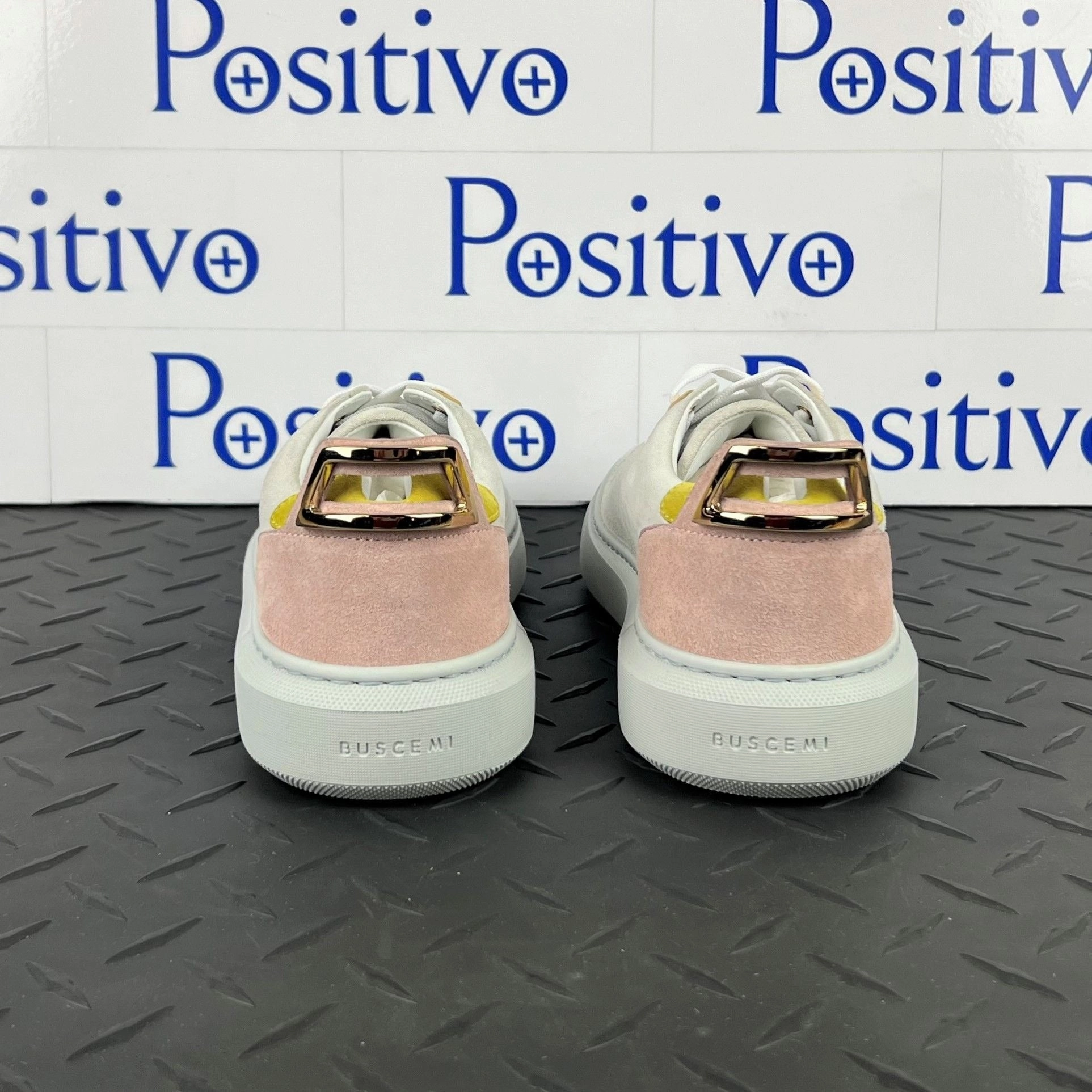 Size 13 Sneakers Buscemi Women's Uno Sport White Trio Leather Sneakers