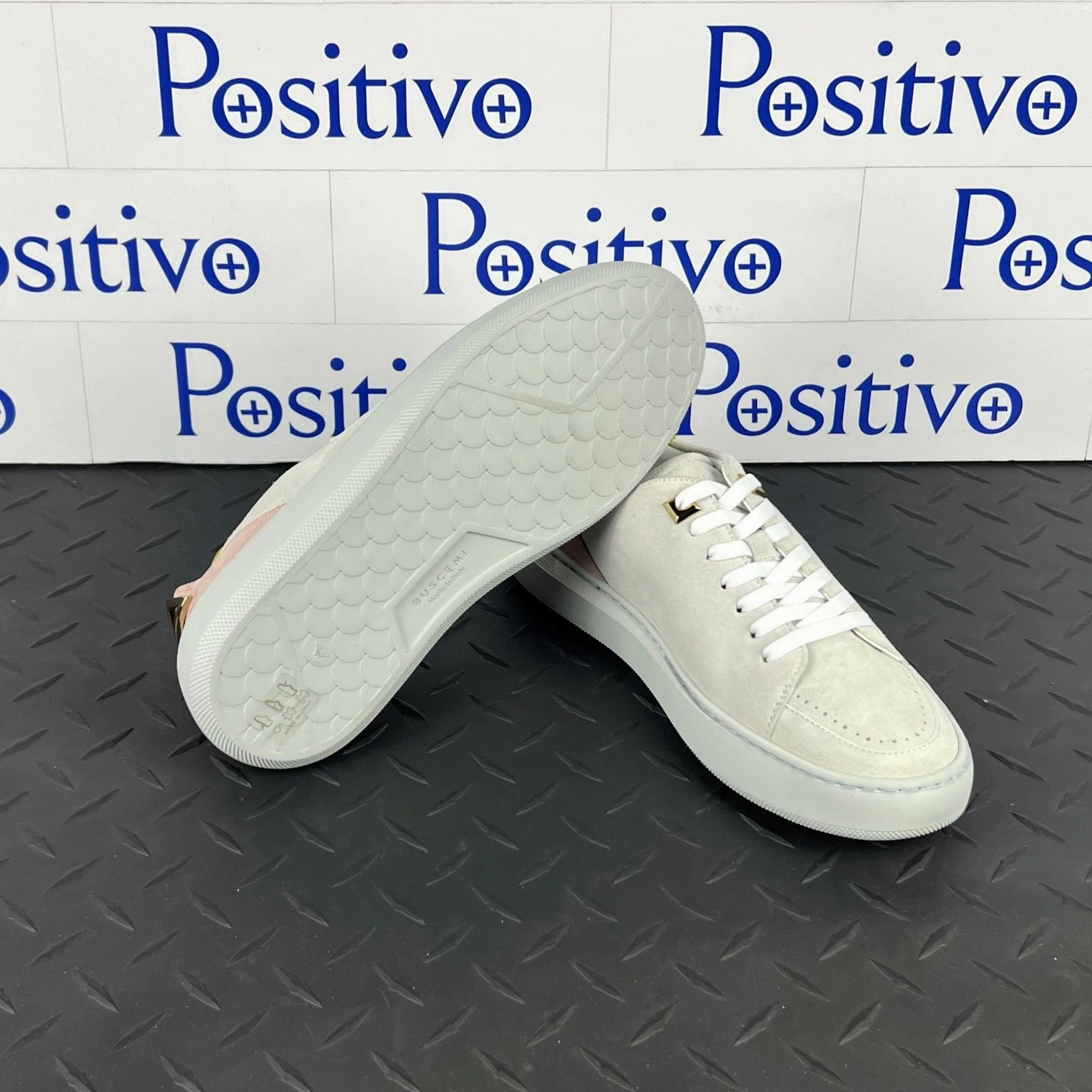 Buscemi Women's Uno Sport White Trio Leather Sneakers Imdb Sneakers