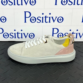 Buscemi Women's Uno Sport White Trio Leather Sneakers Inexpensive Jordan Sneakers