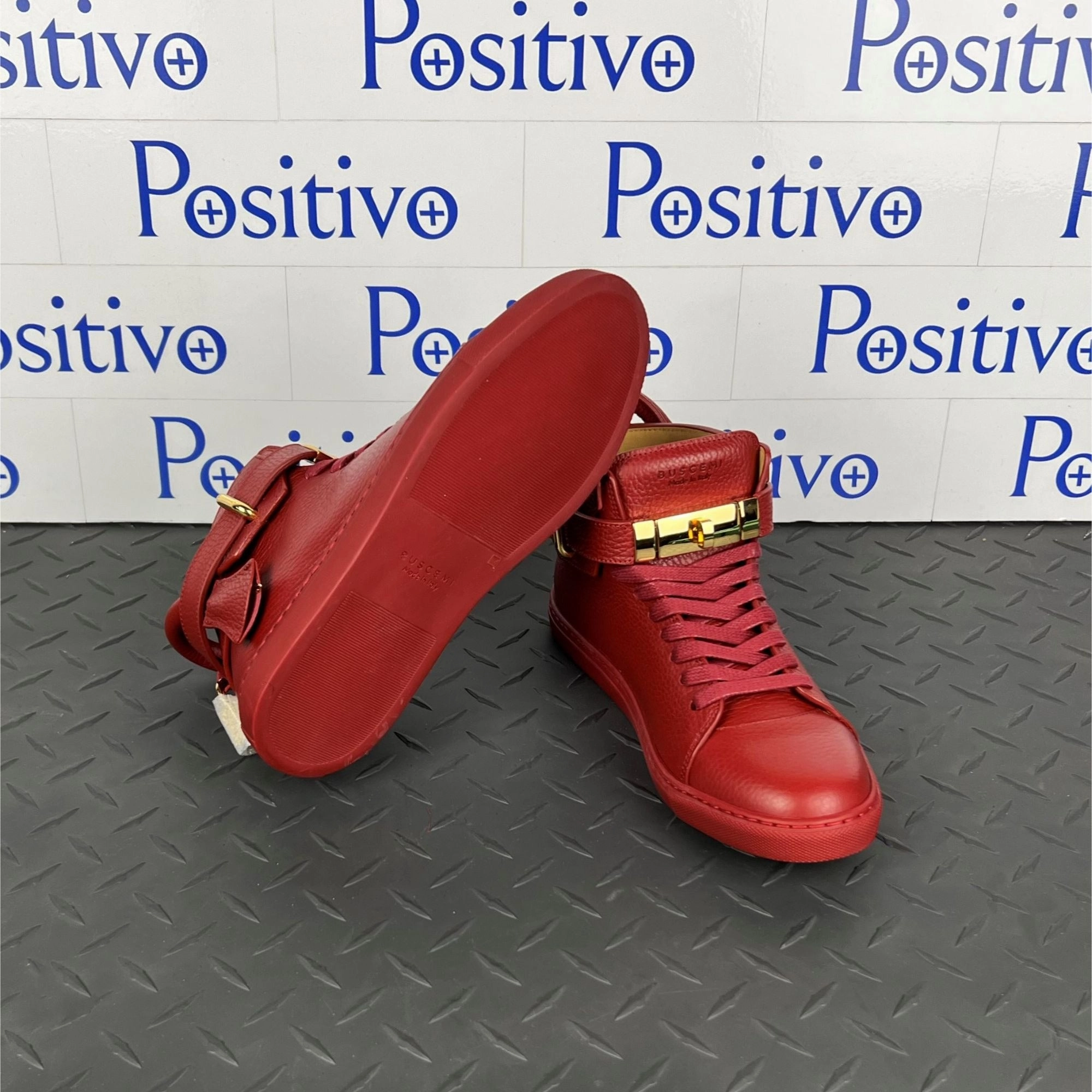 Buscemi Womens 100MM Flat Guts/Guts Sneakers SAMPLE Cumming In Sneakers